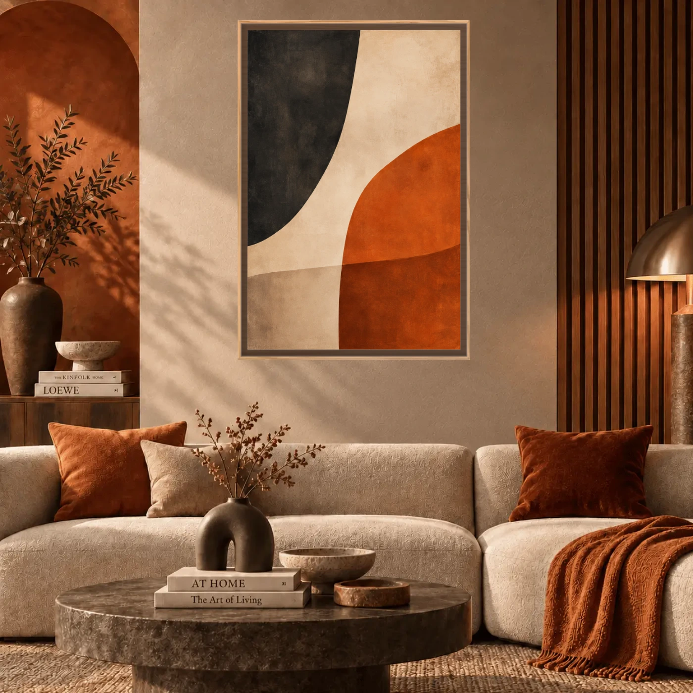 Tableau Abstract Japandi moderne Variation 250224 Mockup Tableau Abstract Japandi moderne Variation 250224 Mockup
