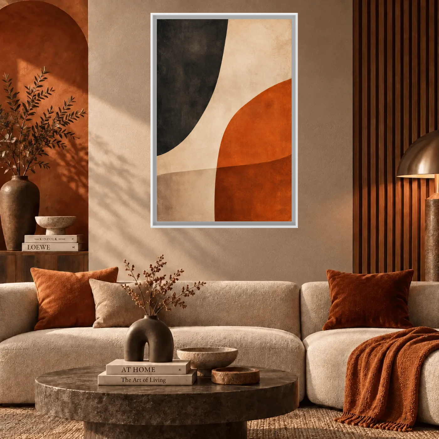 Tableau Abstract Japandi moderne Variation 250232 Mockup Tableau Abstract Japandi moderne Variation 250232 Mockup