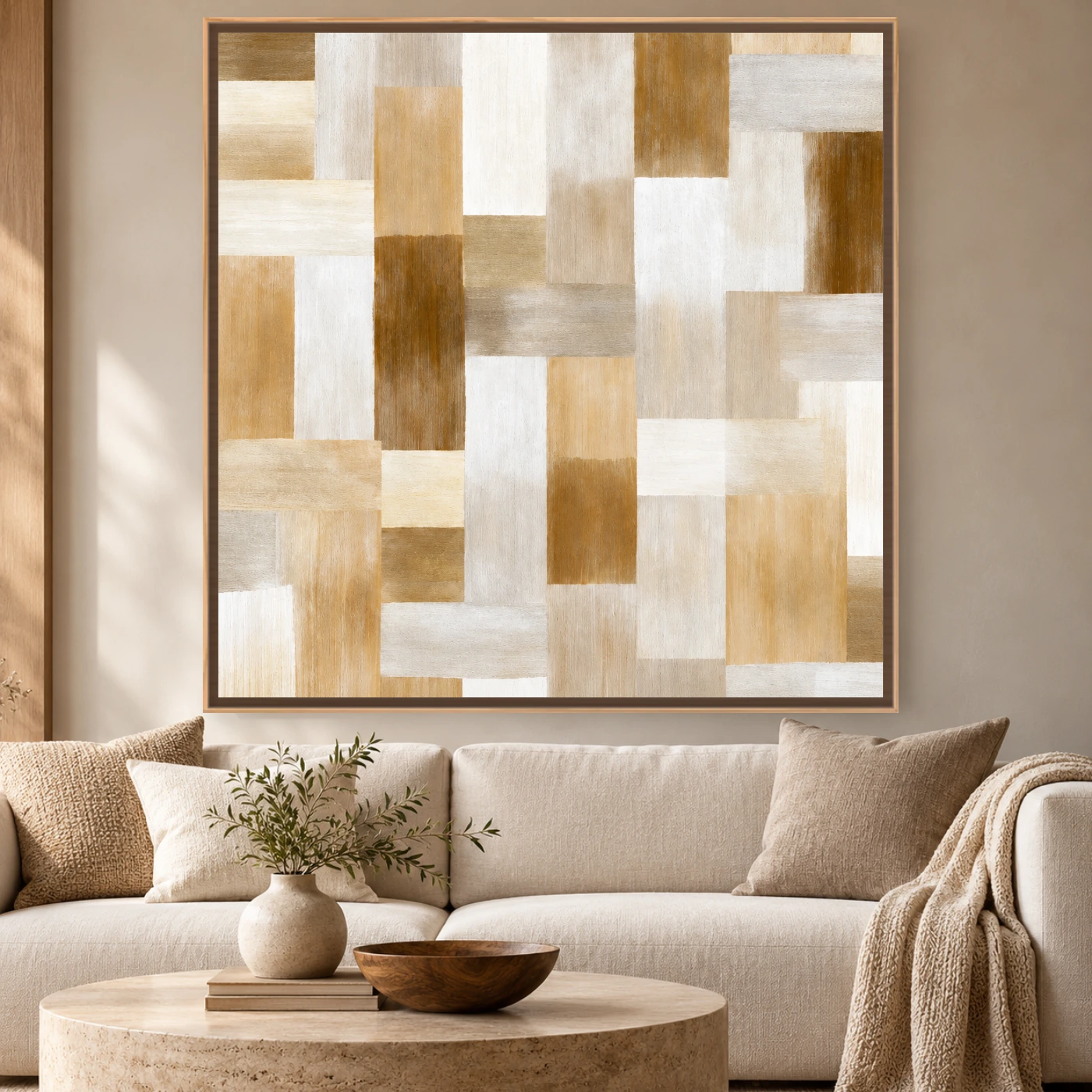 Tableau Abstract Neutral Beige Variation 242834 Mockup