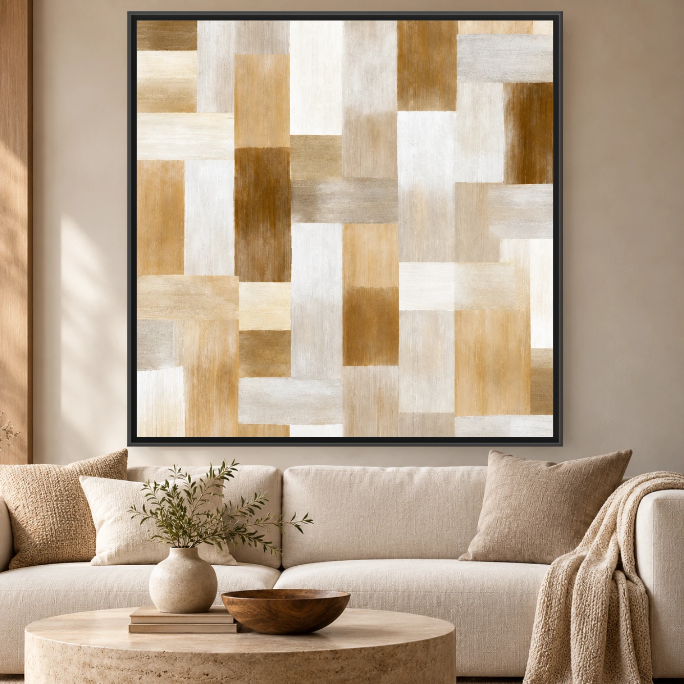 Tableau Abstract Neutral Beige Variation 242835 Mockup