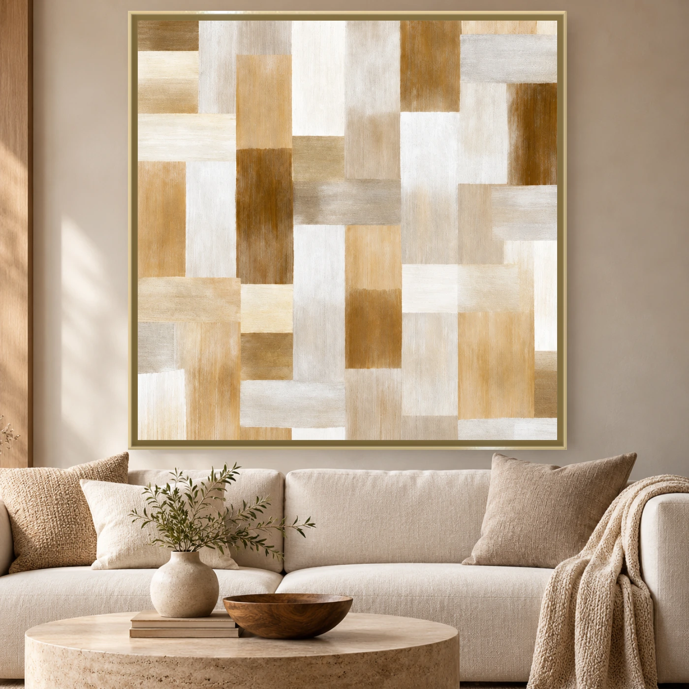 Tableau Abstract Neutral Beige Variation 242837 Mockup