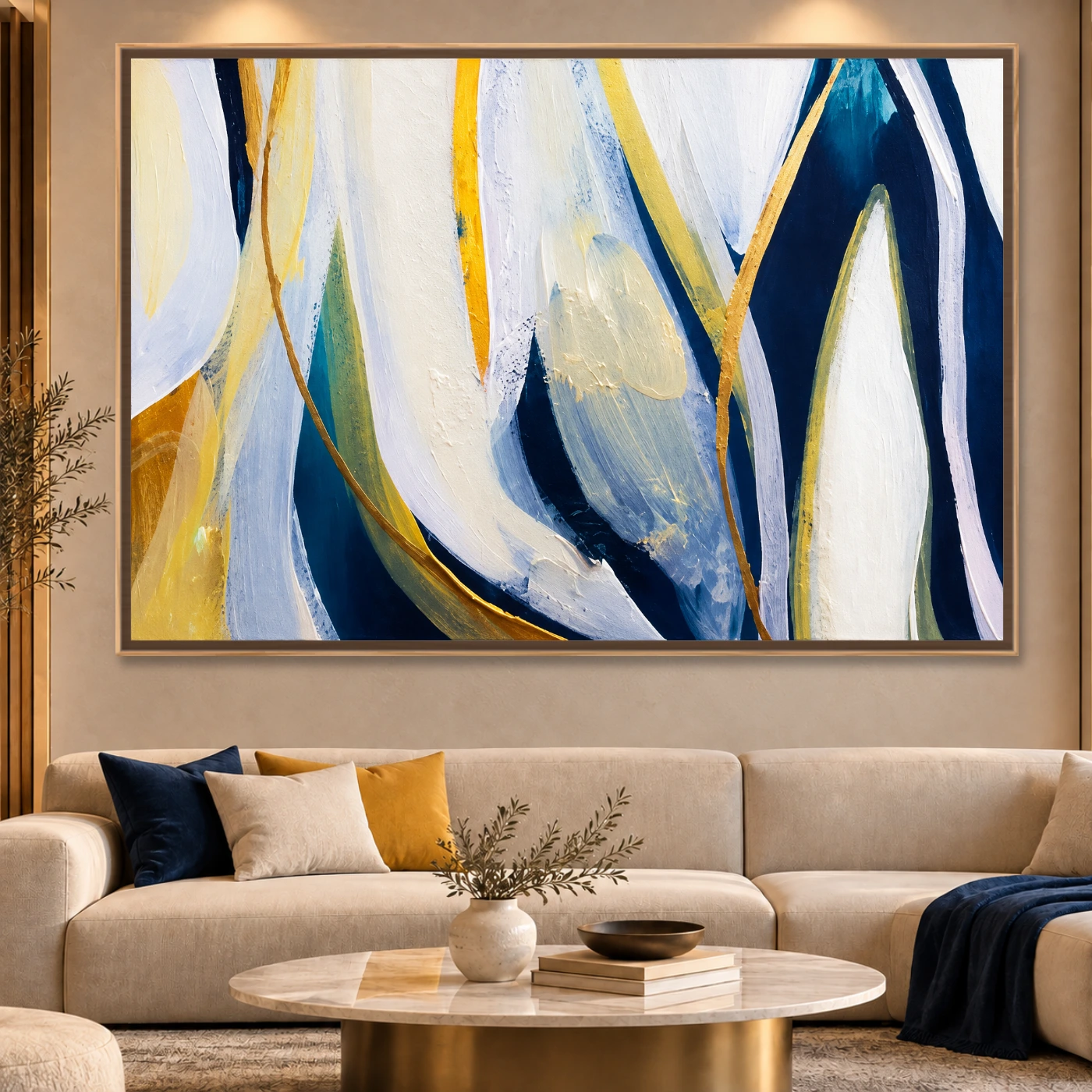 Tableau abstrait Art contemporain Variation 81362 Mockup Tableau abstrait Art contemporain Variation 81362 Mockup