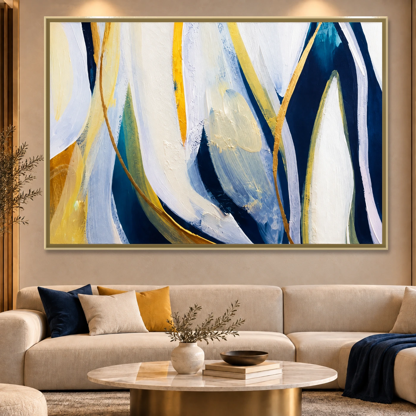Tableau abstrait Art contemporain Variation 81480 Mockup Tableau abstrait Art contemporain Variation 81480 Mockup