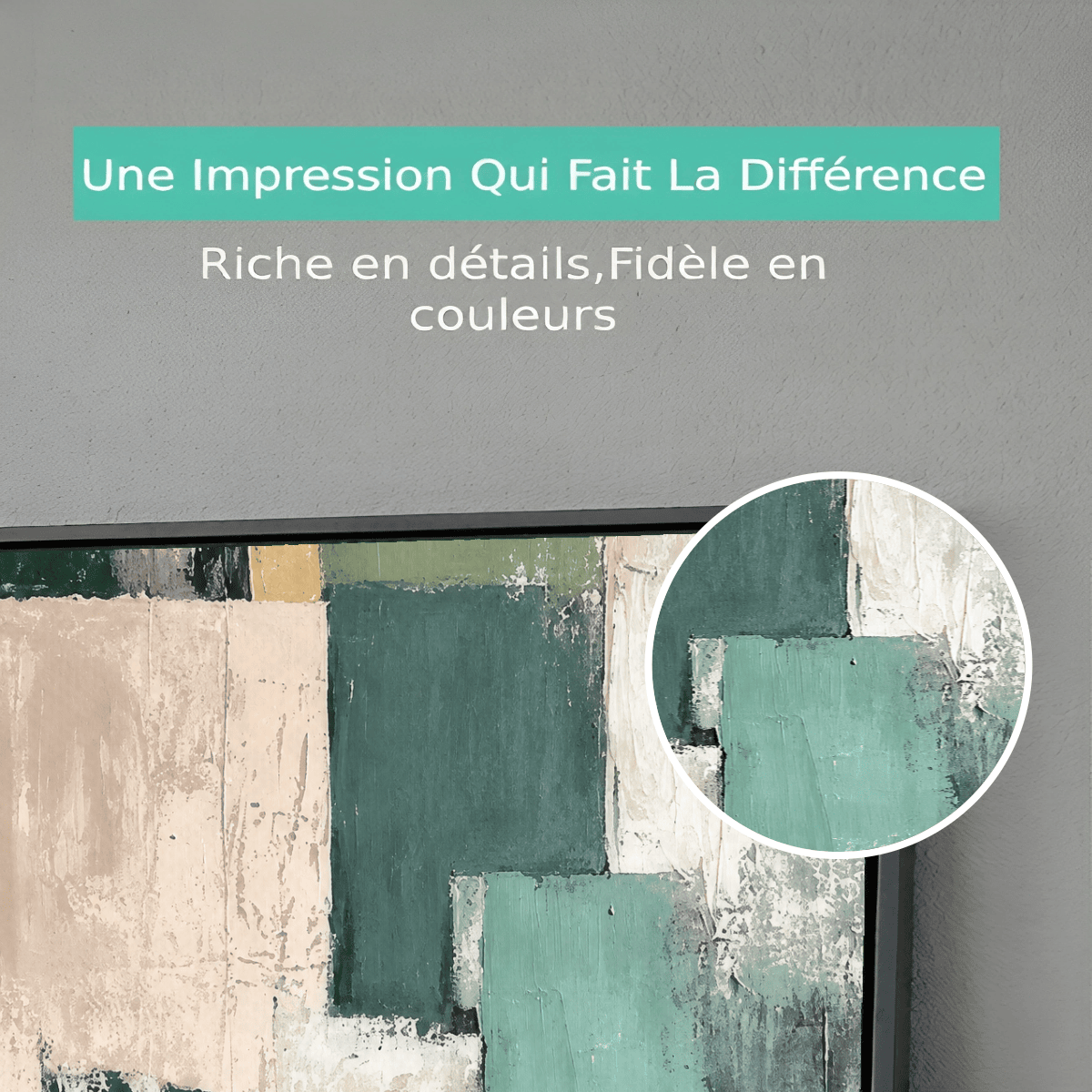 Tableau abstrait bohème contemporain Premium View