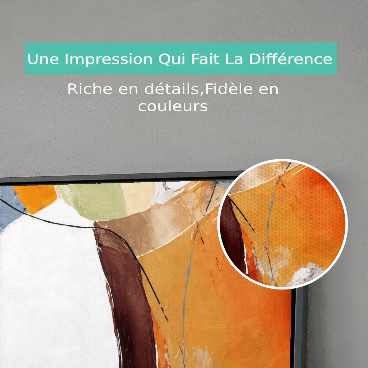 Tableau Abstrait Boho art VF Premium View