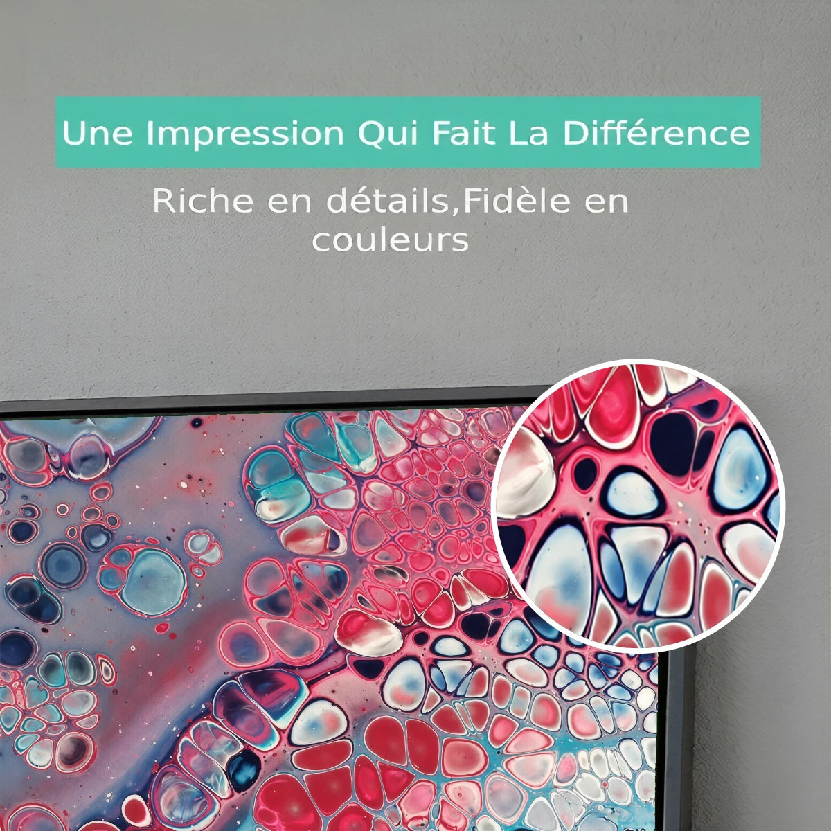 Tableau Abstrait Bubble aquarelle Premium View Tableau Abstrait Bubble aquarelle Premium View