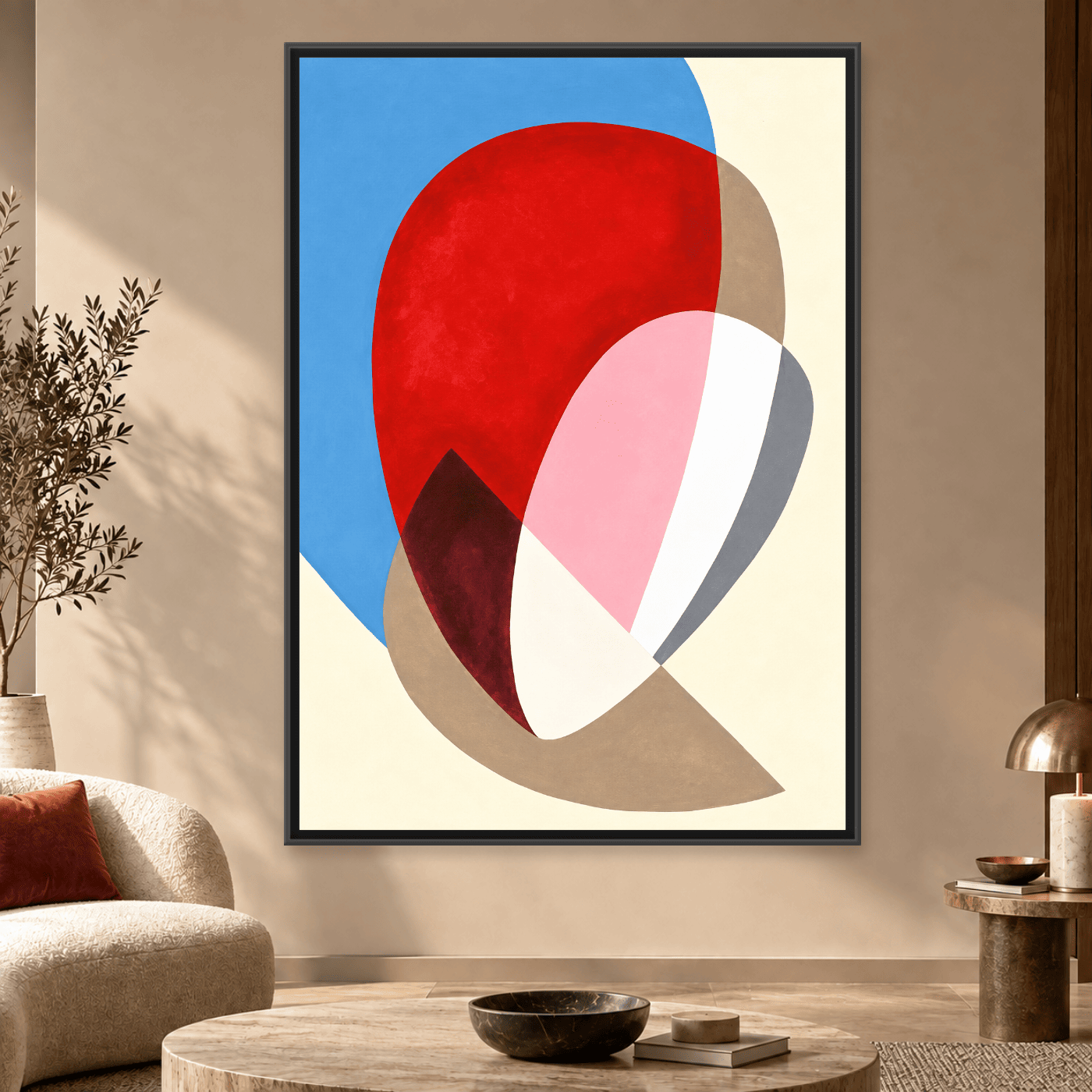 Tableau Abstrait champs couleur Variation 123069 Mockup