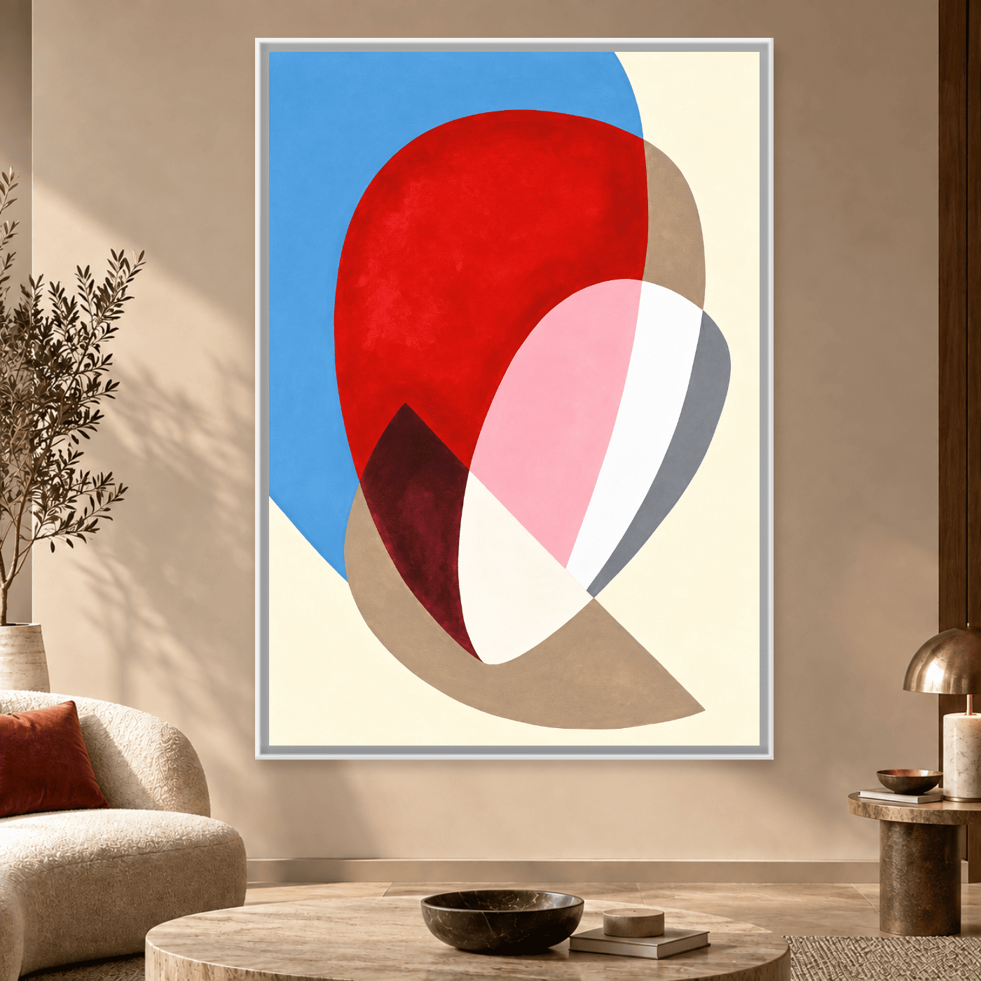 Tableau Abstrait champs couleur Variation 123225 Mockup