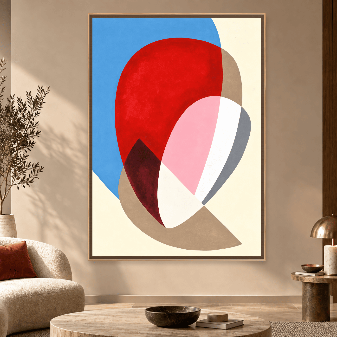 Tableau Abstrait champs couleur Variation 123413 Mockup