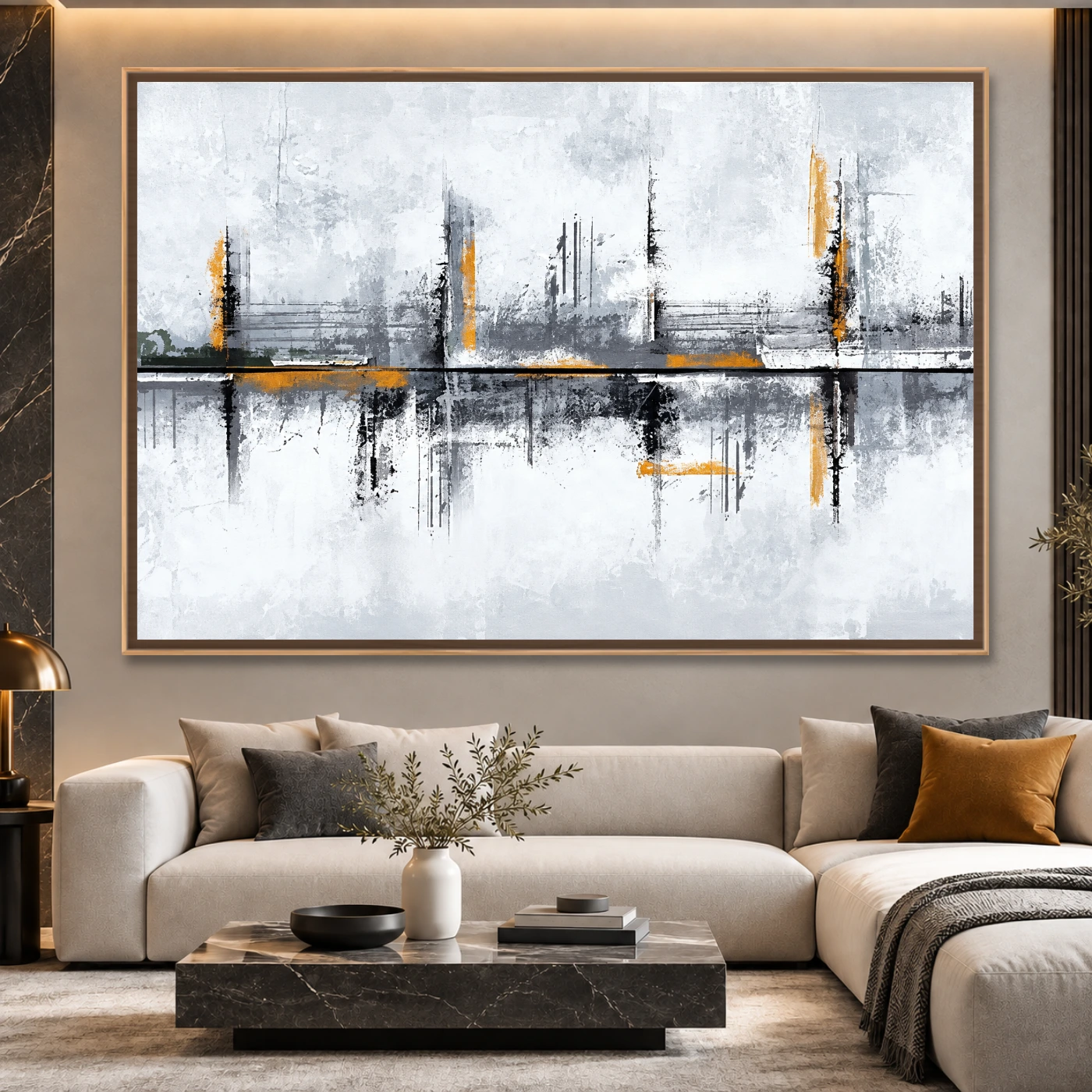 Tableau Abstrait city Variation 83467 Mockup Tableau Abstrait city Variation 83467 Mockup