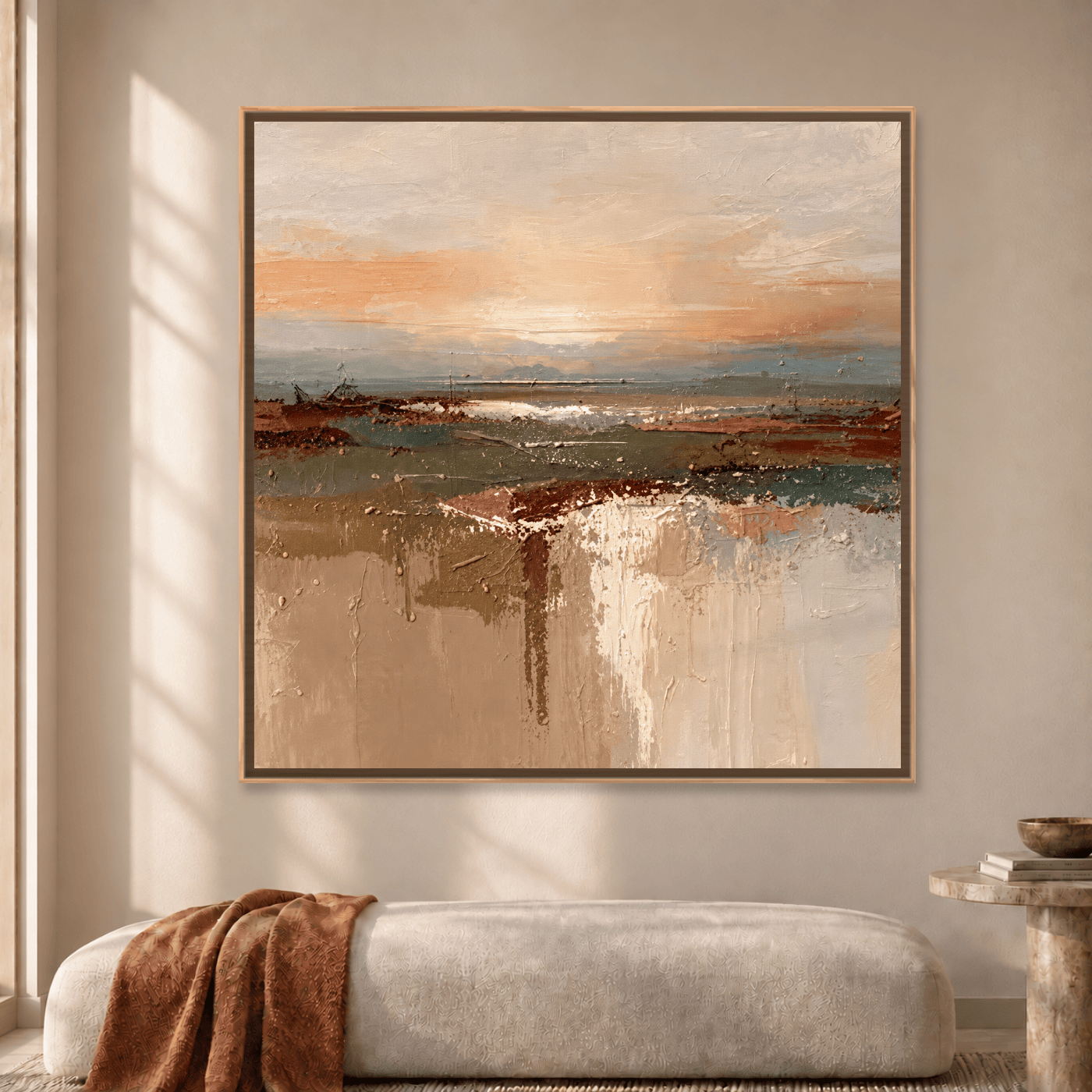 Tableau Abstrait Coucher de soleil Variation 211572 Mockup