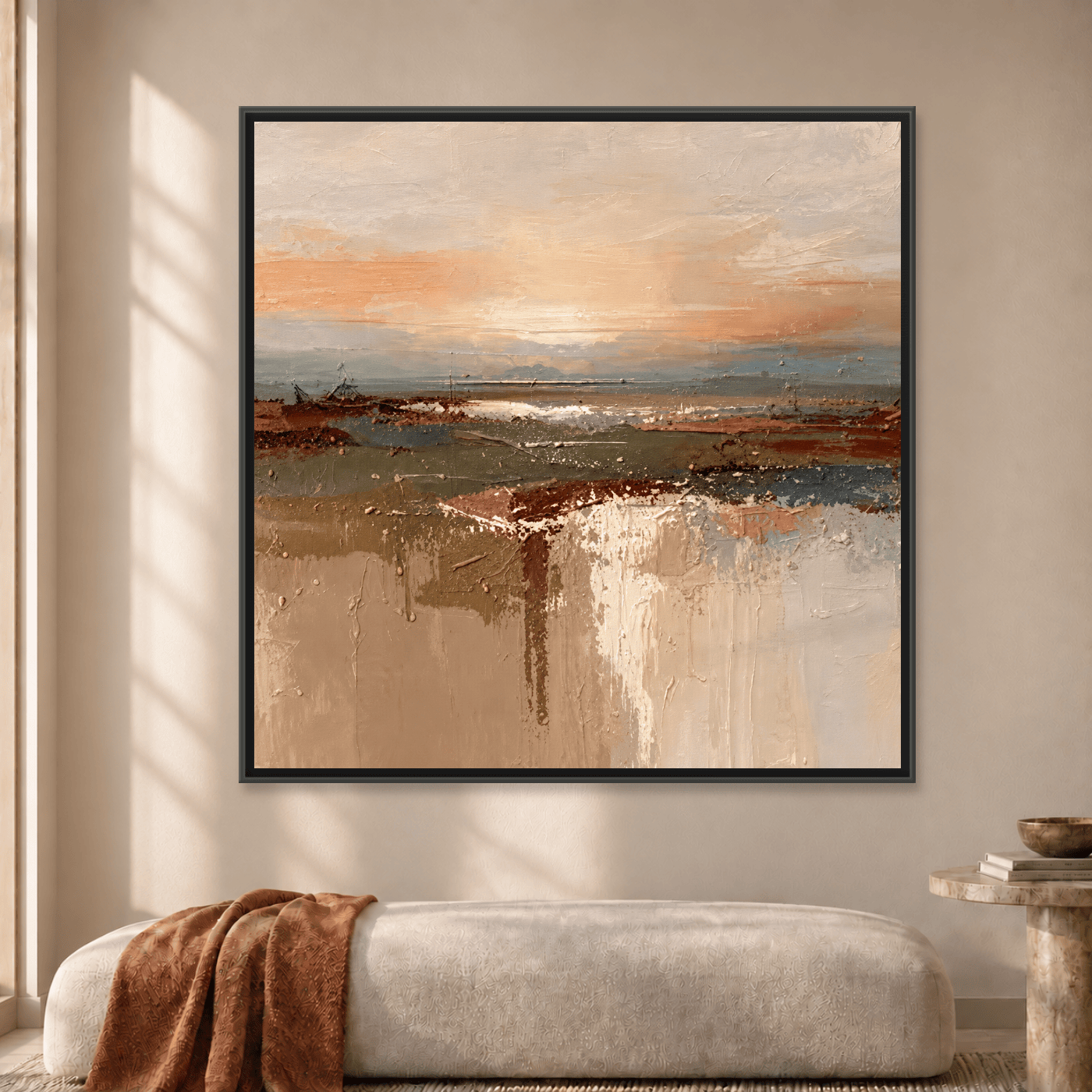 Tableau Abstrait Coucher de soleil Variation 211573 Mockup
