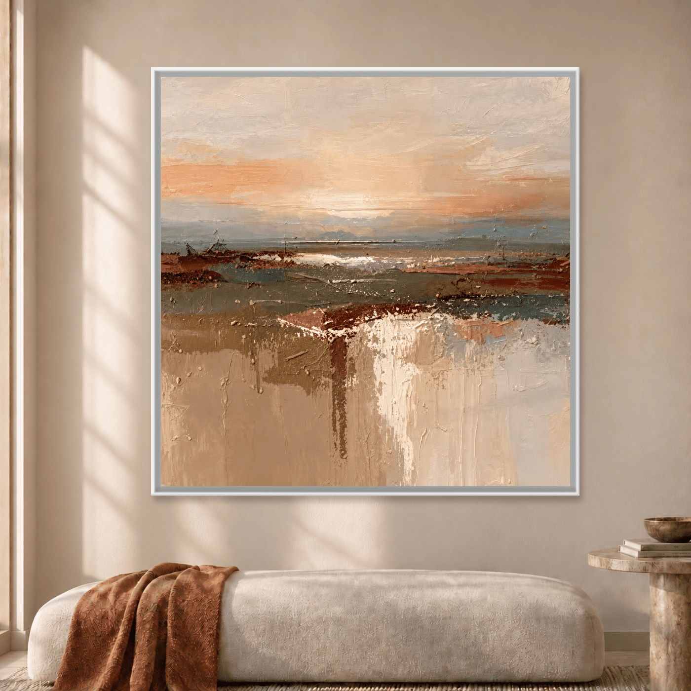 Tableau Abstrait Coucher de soleil Variation 211574 Mockup
