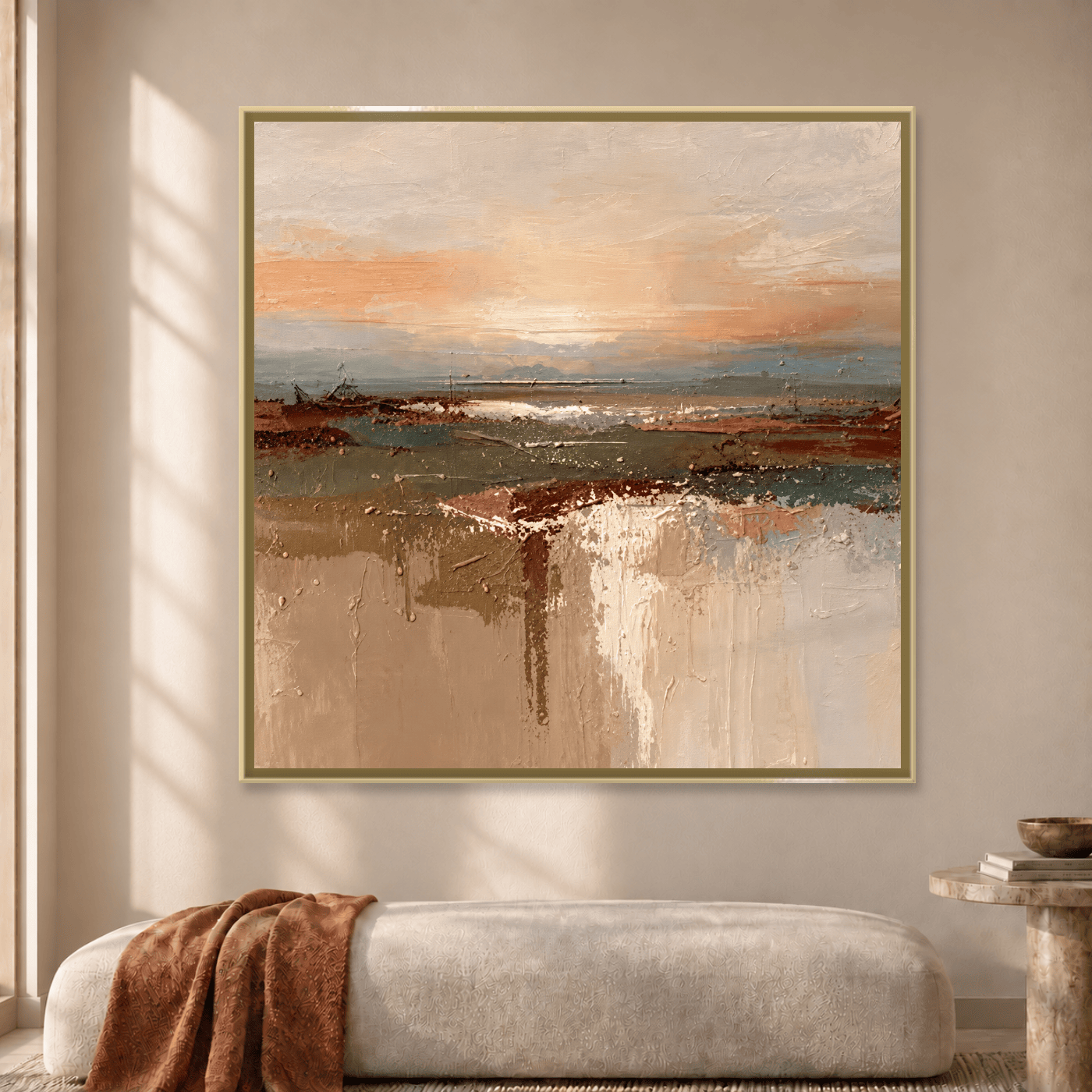 Tableau Abstrait Coucher de soleil Variation 211575 Mockup