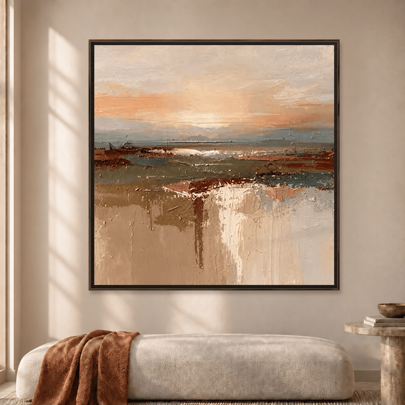Tableau Abstrait Coucher de soleil Variation 214319 Mockup