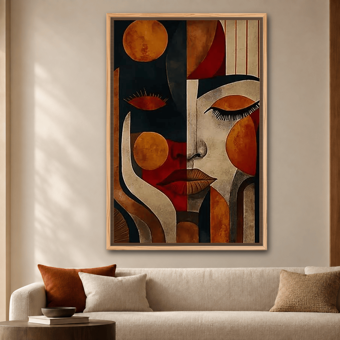 Tableau Abstrait Femme afro bohème Variation 212976 Mockup