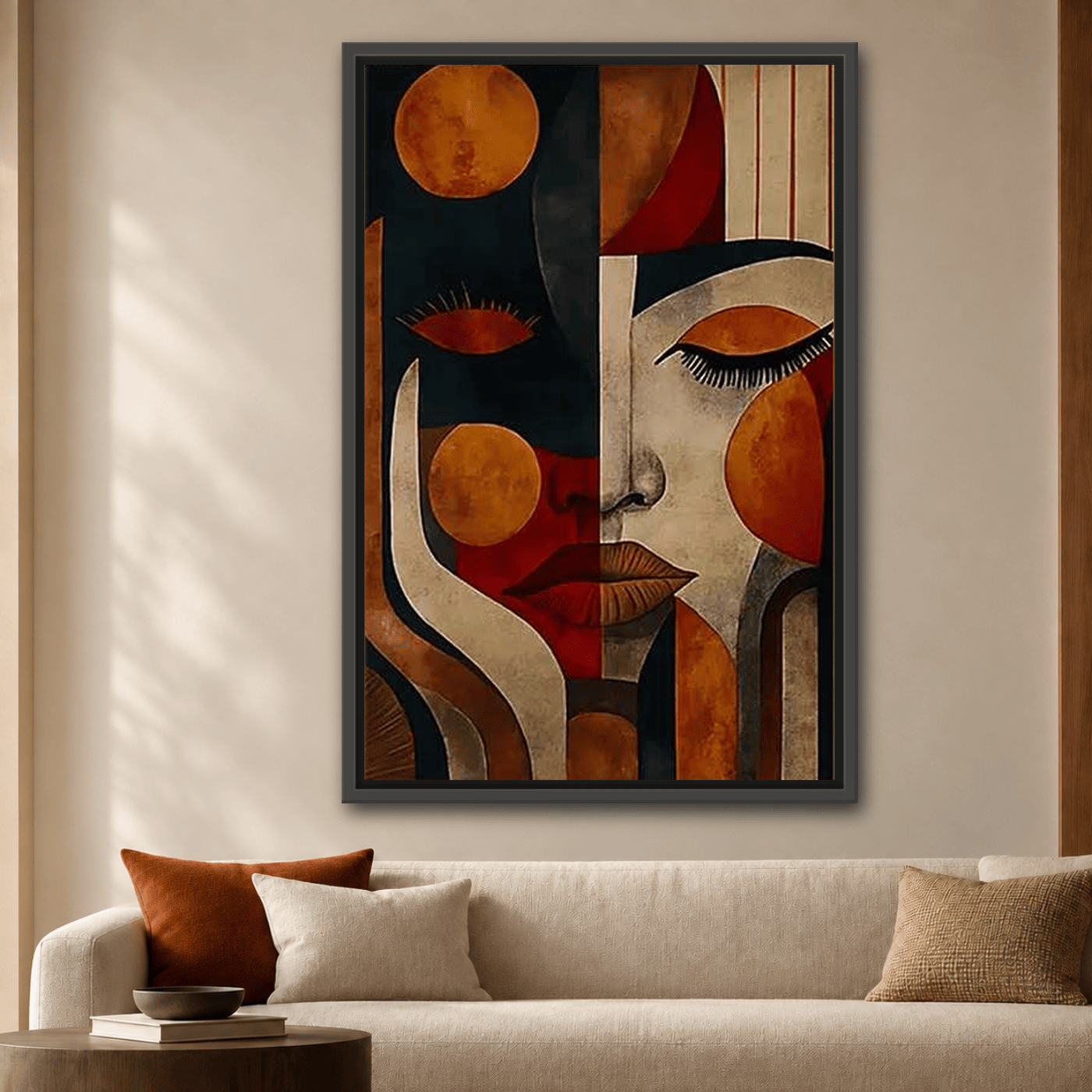 Tableau Abstrait Femme afro bohème Variation 212977 Mockup