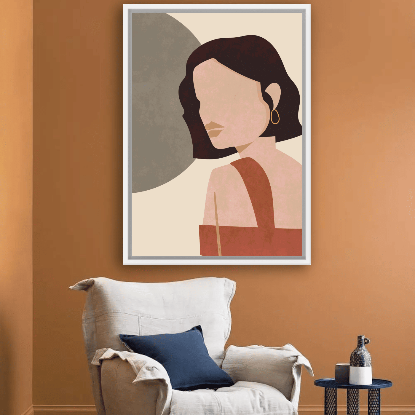 Tableau abstrait figure femme Variation 157466 Mockup