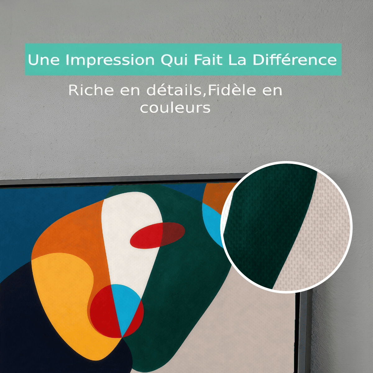 Tableau Abstrait Fusion Chromatique Premium View