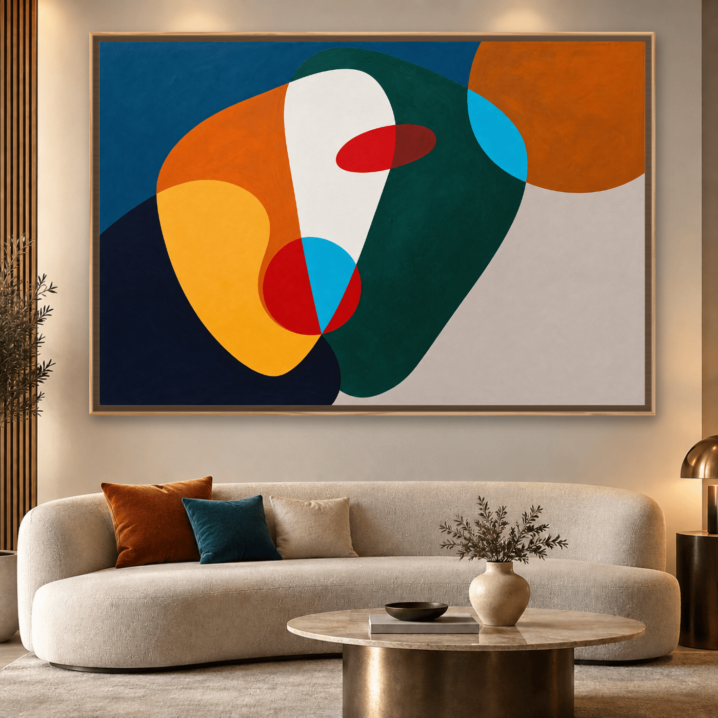 Tableau Abstrait Fusion Chromatique Variation 127387 Mockup