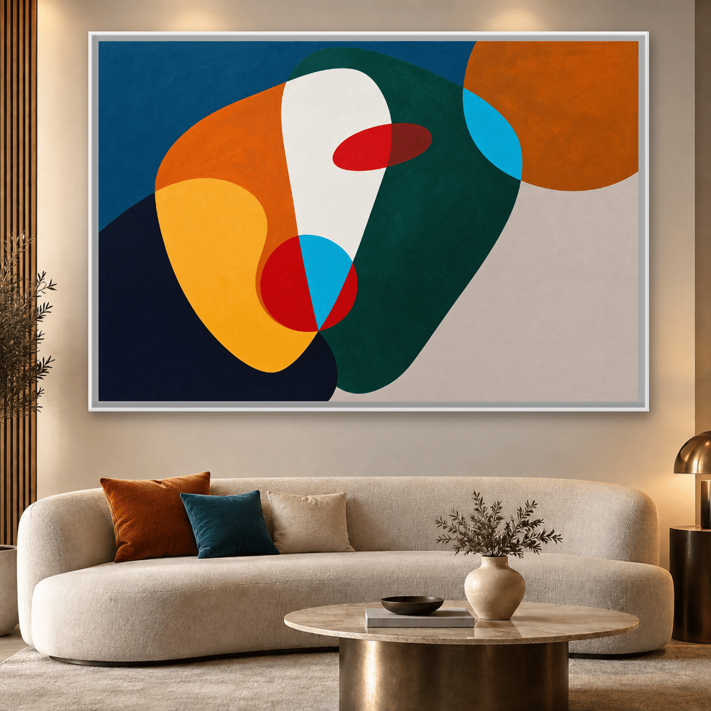 Tableau Abstrait Fusion Chromatique Variation 128015 Mockup