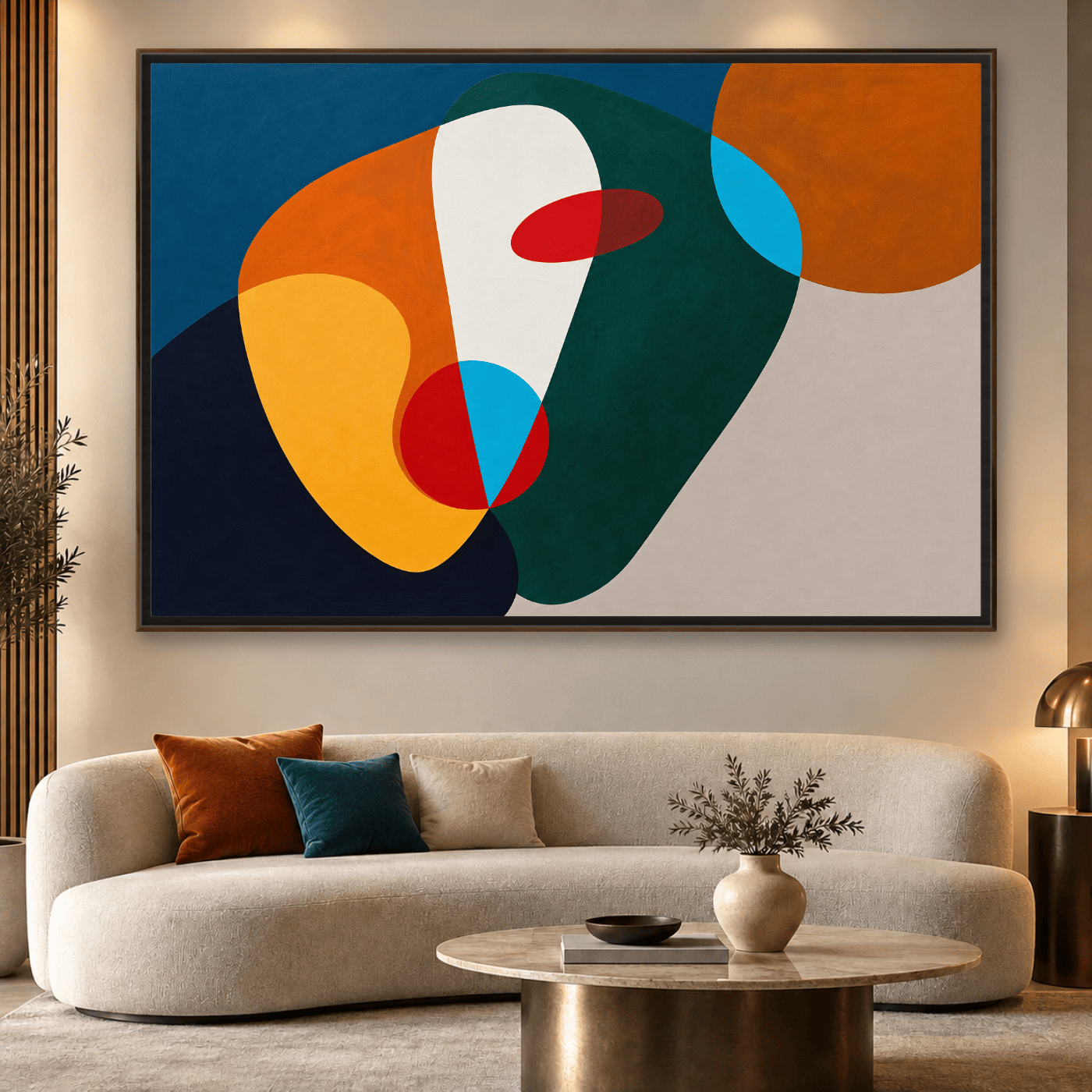Tableau Abstrait Fusion Chromatique Variation 219944 Mockup