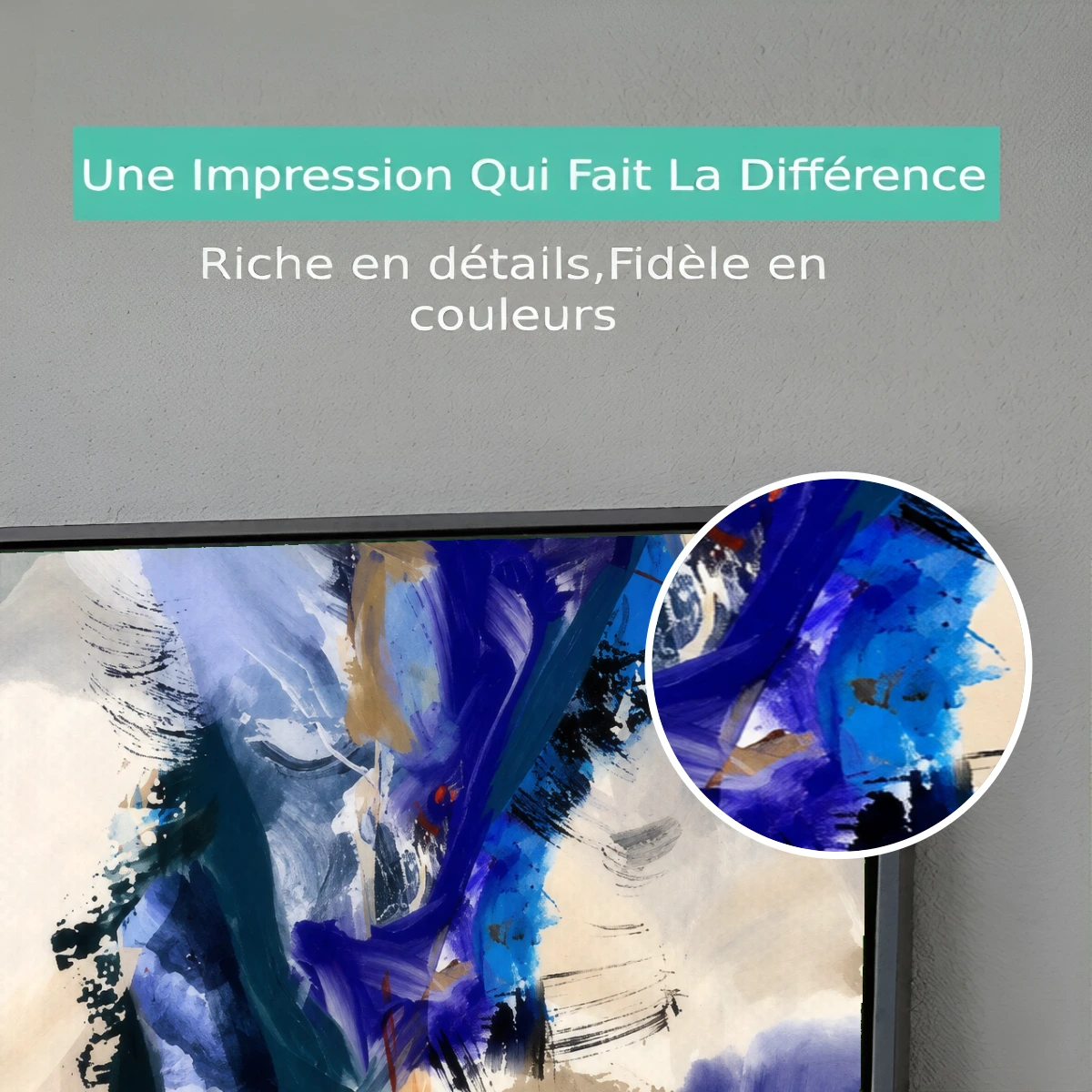 Tableau abstrait Large Blue Premium View Tableau abstrait Large Blue Premium View