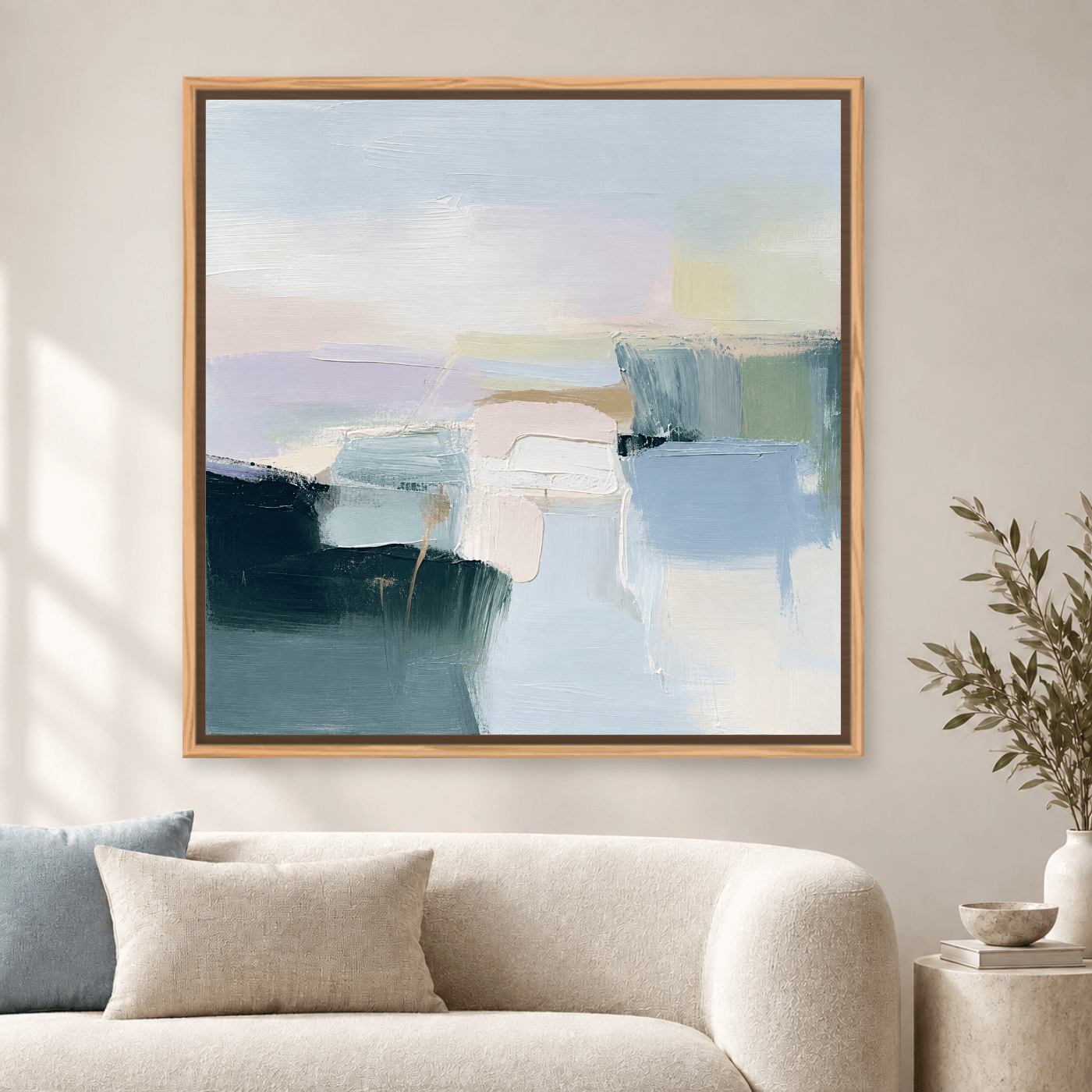 Tableau Abstrait Moderne Bleu Variation 212472 Mockup