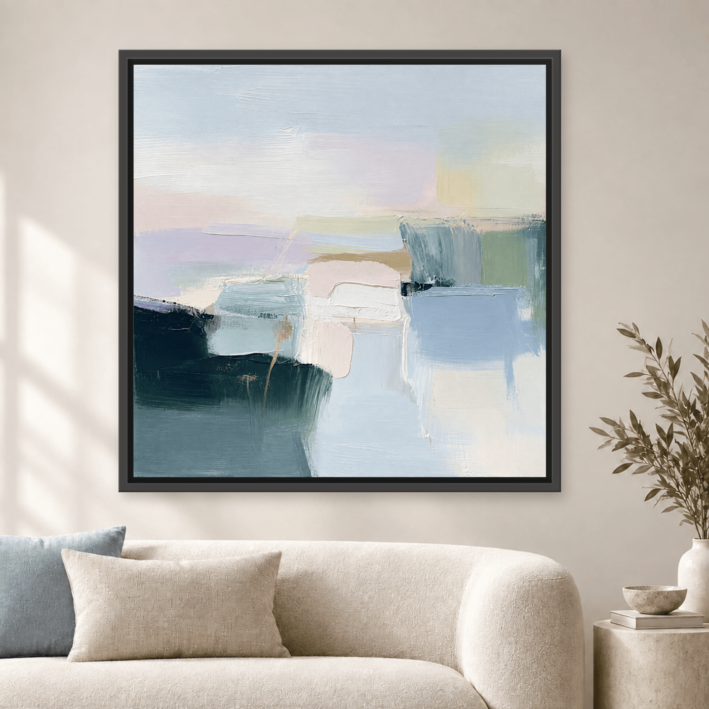 Tableau Abstrait Moderne Bleu Variation 212473 Mockup