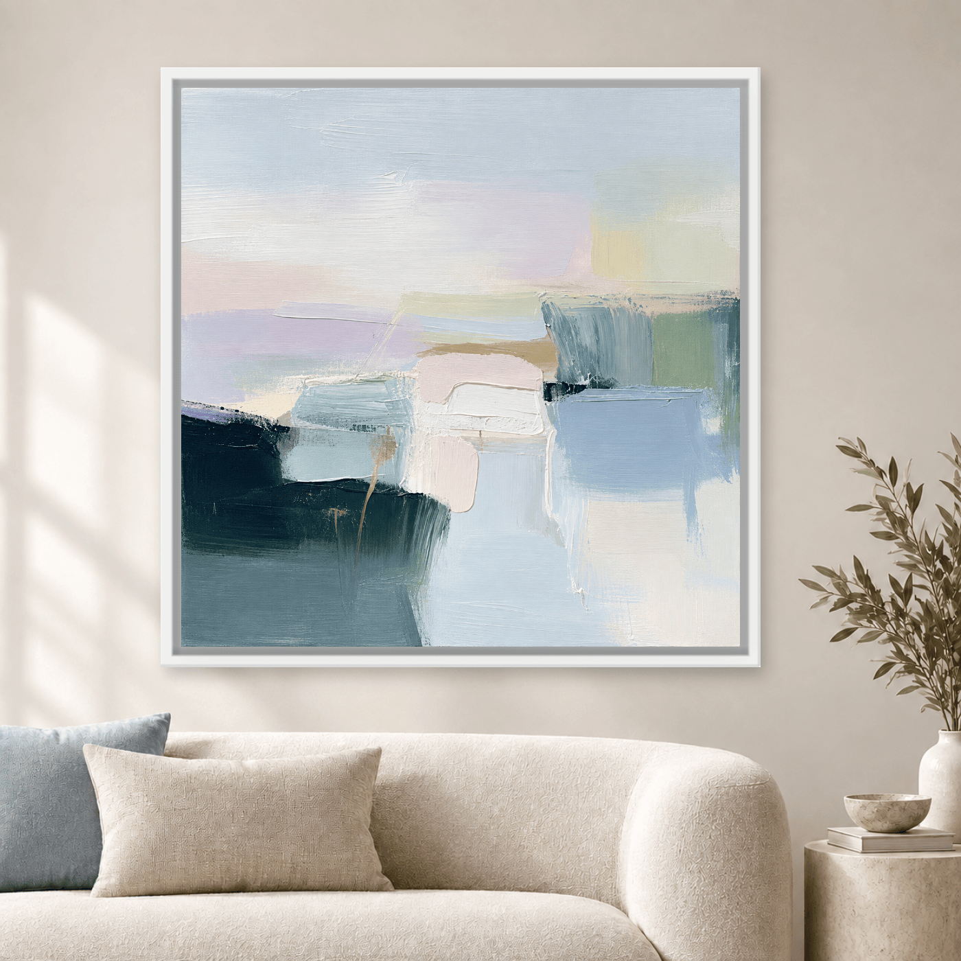 Tableau Abstrait Moderne Bleu Variation 212474 Mockup