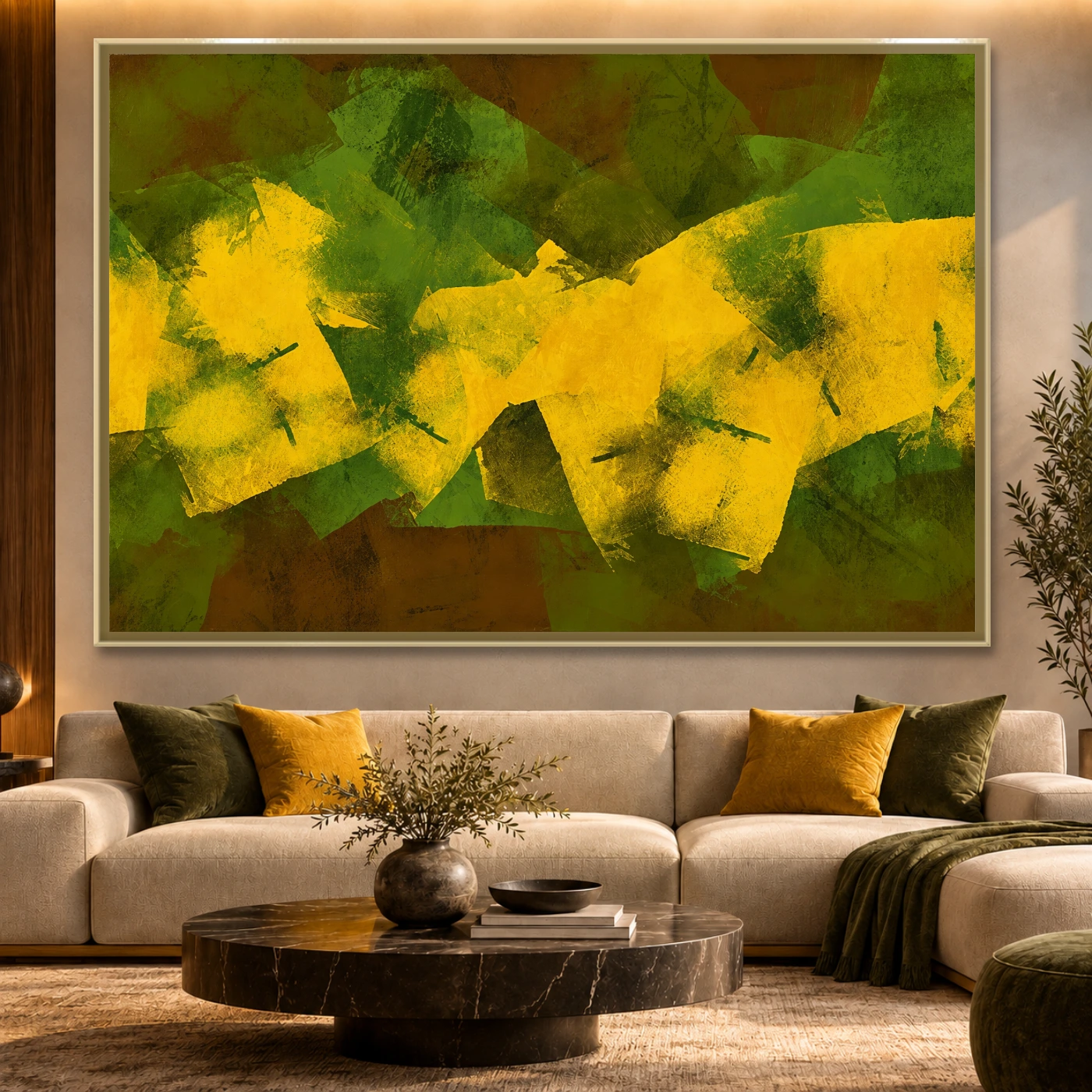 Tableau abstrait moss Variation 61795 Mockup Tableau abstrait moss Variation 61795 Mockup