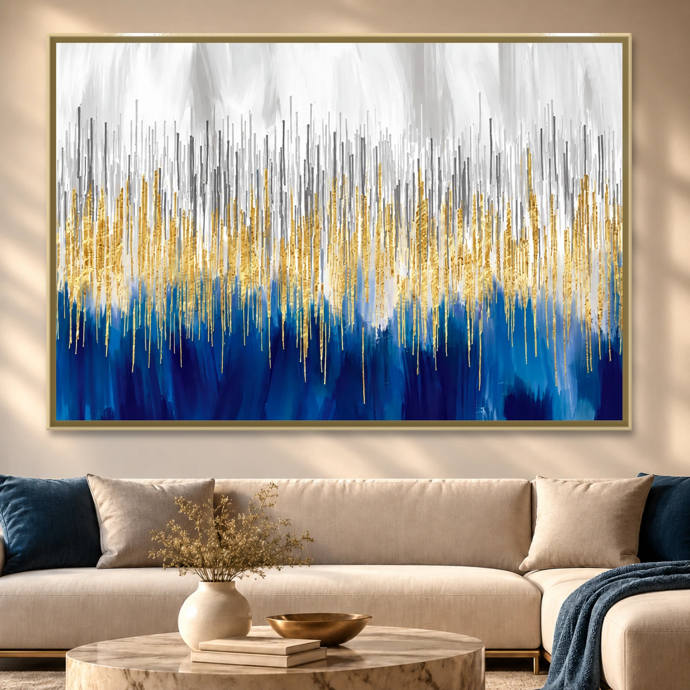 Tableau abstrait OEuvre Variation 77269 Mockup Tableau abstrait OEuvre Variation 77269 Mockup