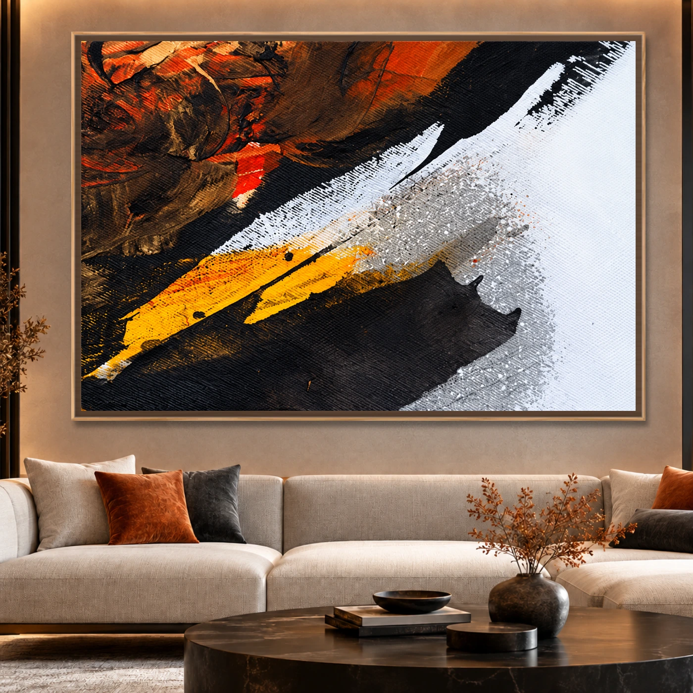 Tableau abstrait oil painting Variation 67807 Mockup Tableau abstrait oil painting Variation 67807 Mockup
