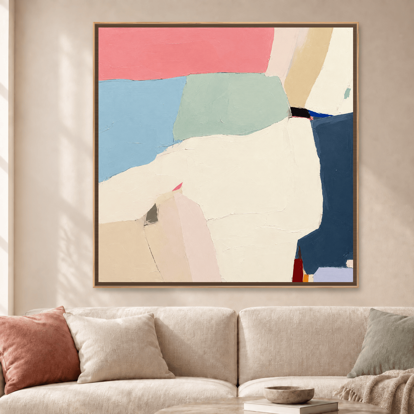 Tableau Abstrait pastel doux Variation 210622 Mockup