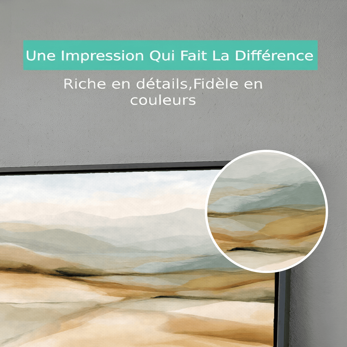 Tableau Abstrait Paysage Neutre Premium View