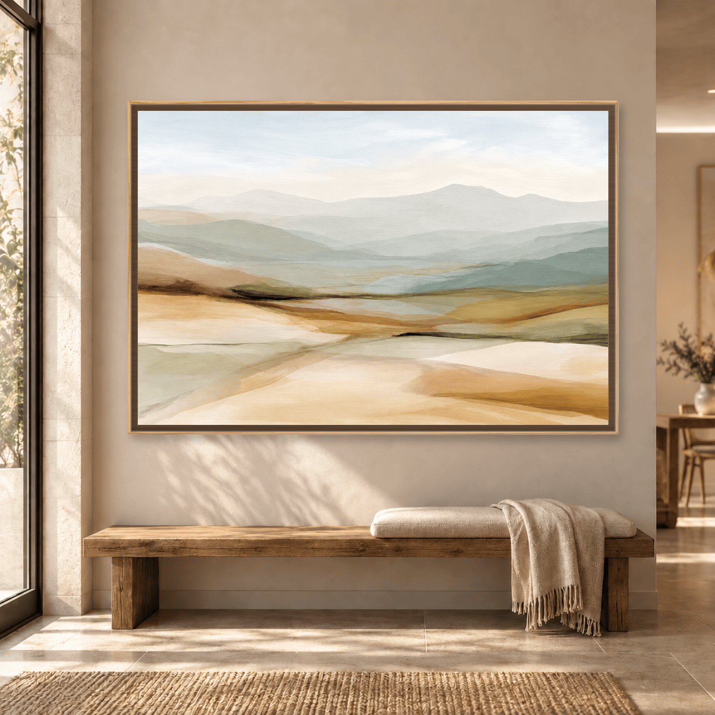 Tableau Abstrait Paysage Neutre Variation 209090 Mockup