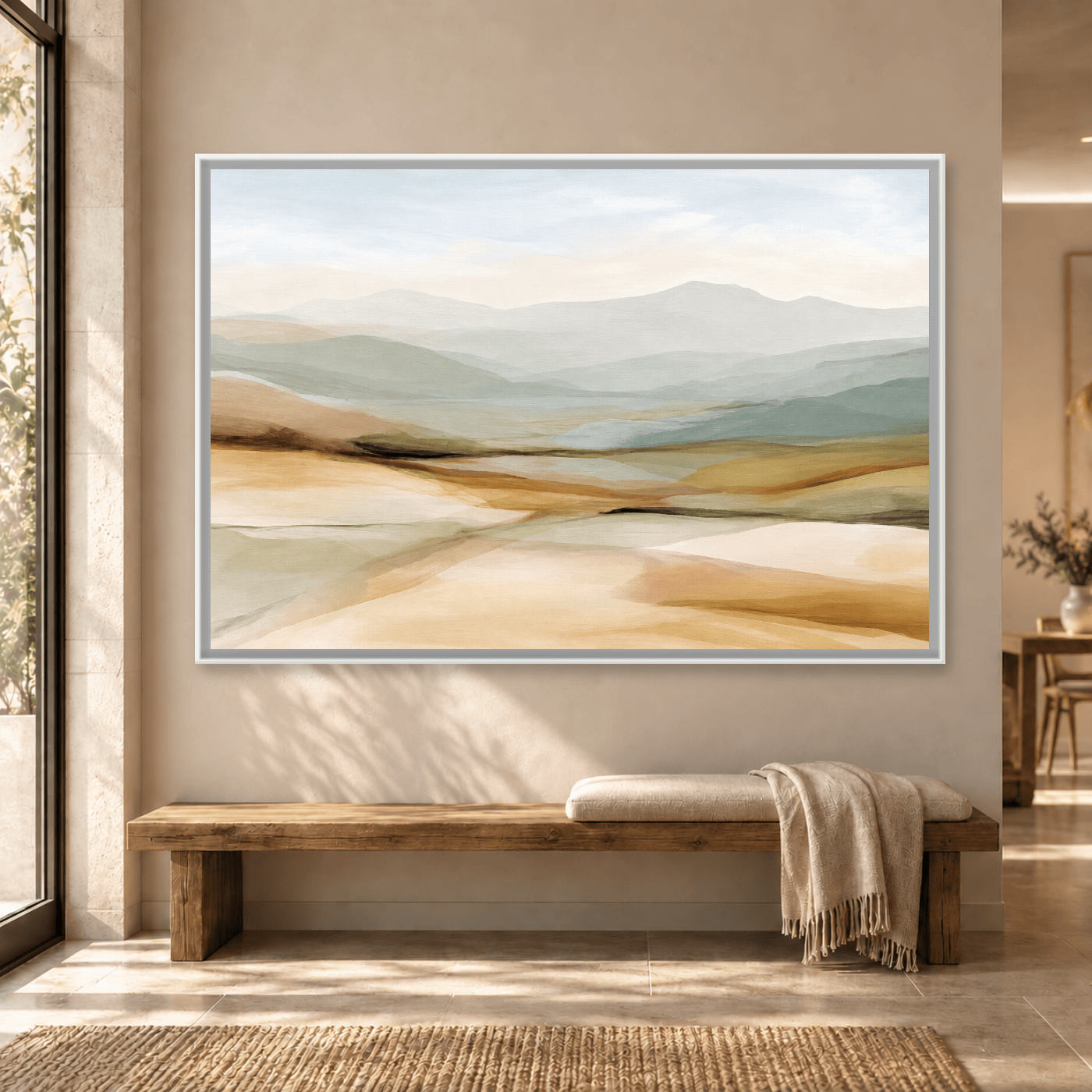 Tableau Abstrait Paysage Neutre Variation 209092 Mockup