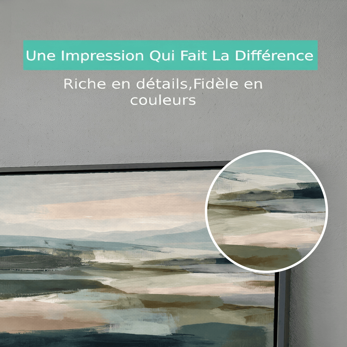 Tableau abstrait paysage Premium View