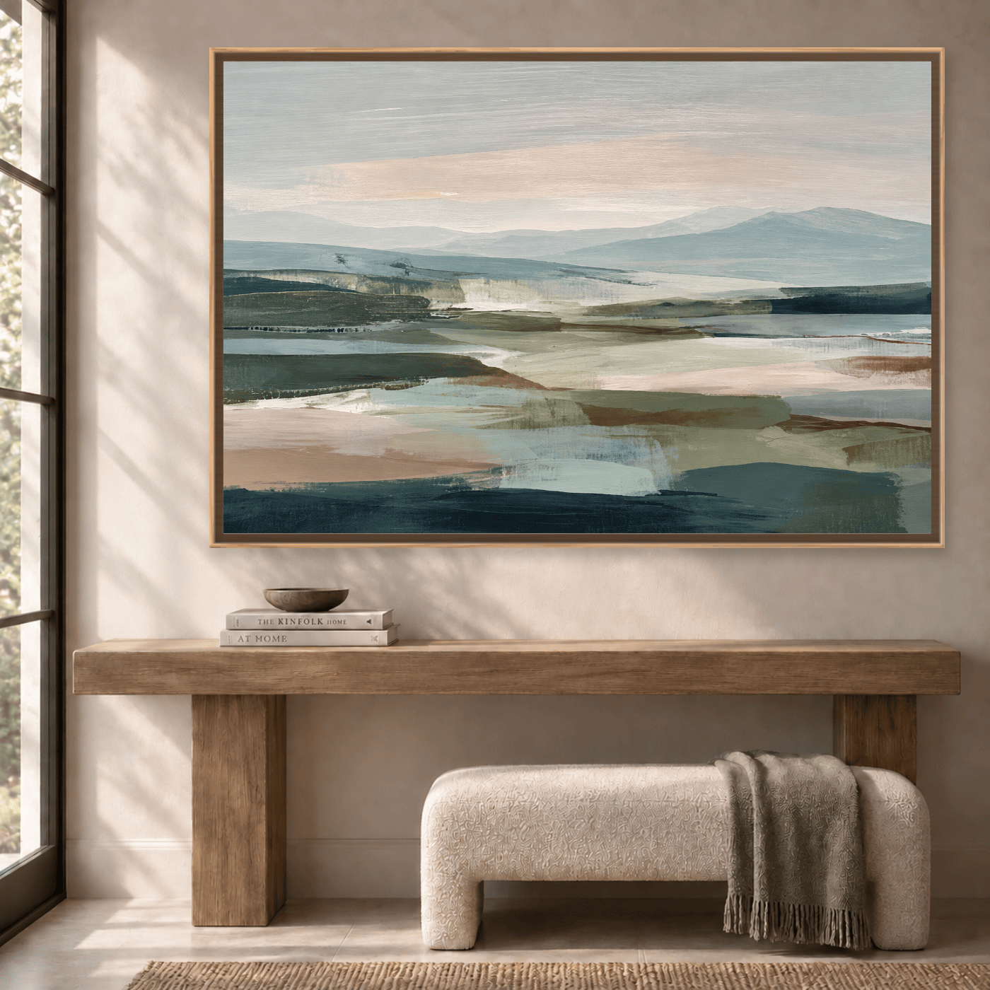 Tableau abstrait paysage Variation 208186 Mockup