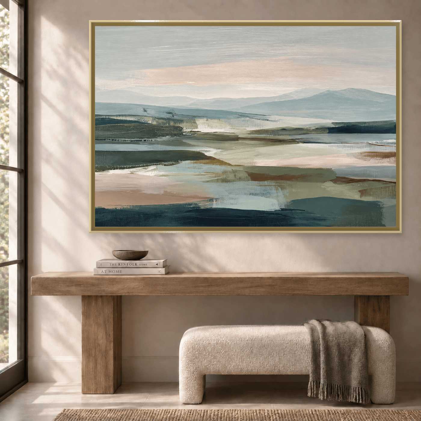 Tableau abstrait paysage Variation 208189 Mockup