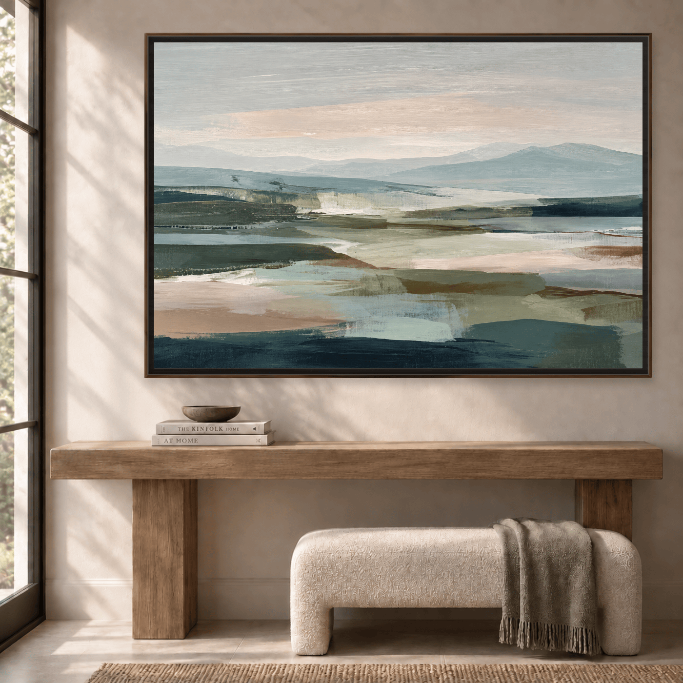 Tableau abstrait paysage Variation 213516 Mockup
