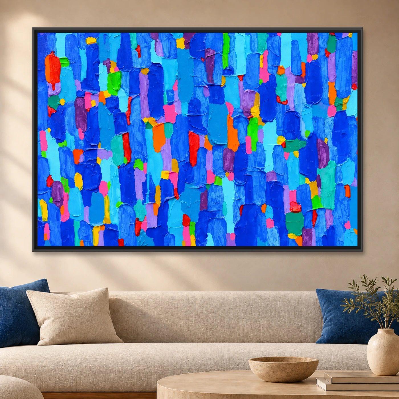 Tableau abstrait Peinture abstraite Variation 74156 Mockup Tableau abstrait Peinture abstraite Variation 74156 Mockup