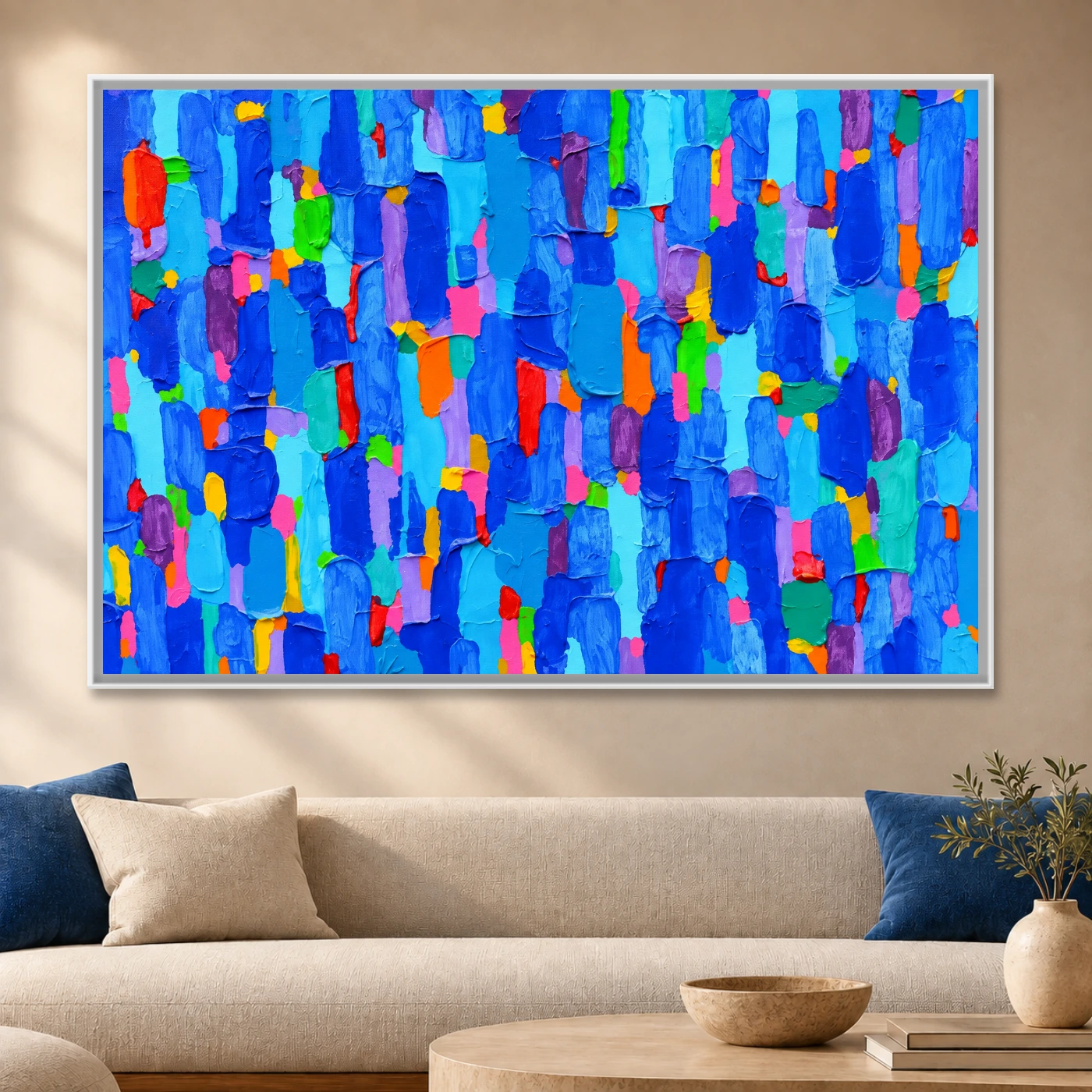 Tableau abstrait Peinture abstraite Variation 74288 Mockup Tableau abstrait Peinture abstraite Variation 74288 Mockup