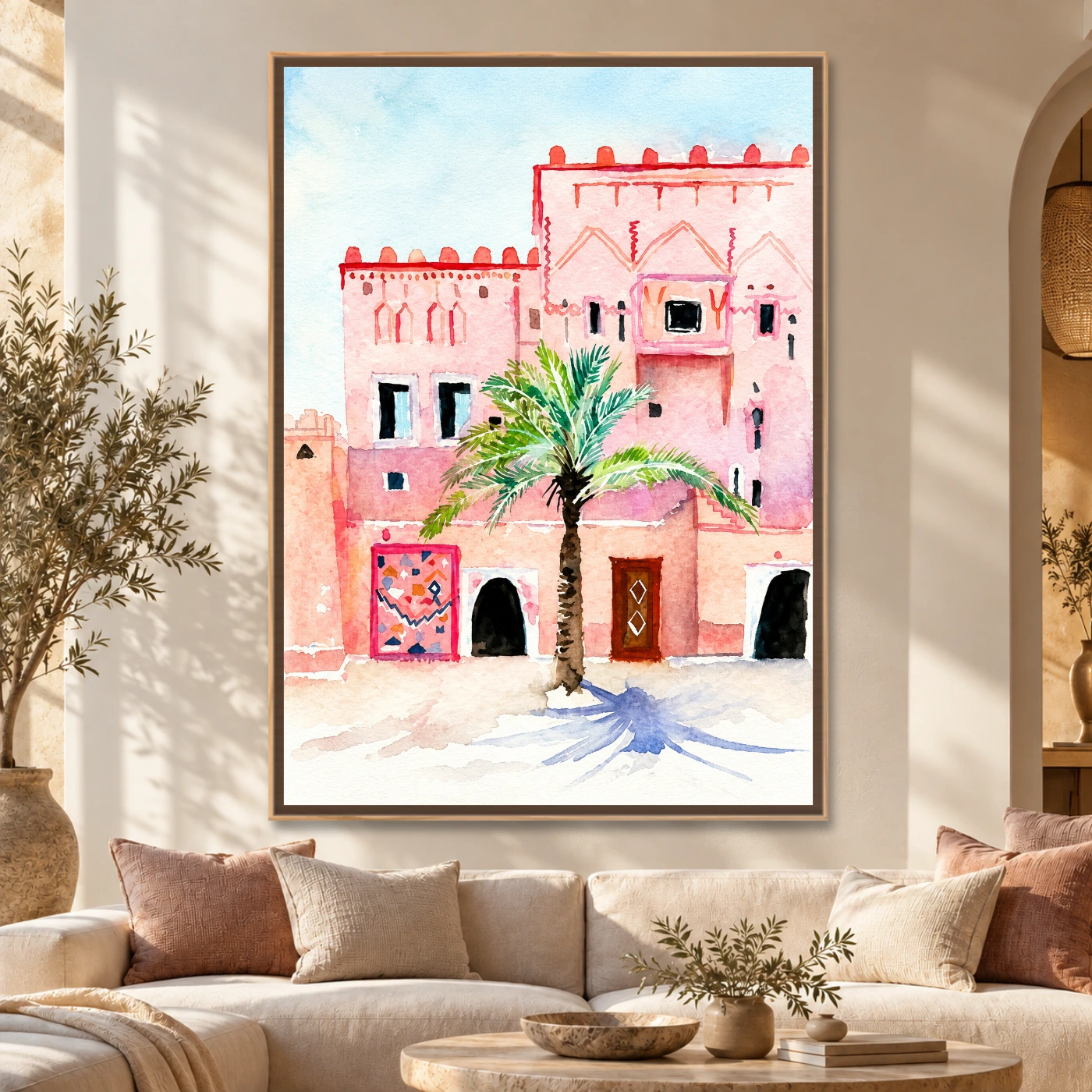 Tableau décoratif architecture marocaine Variation 62342 Mockup Tableau décoratif architecture marocaine Variation 62342 Mockup