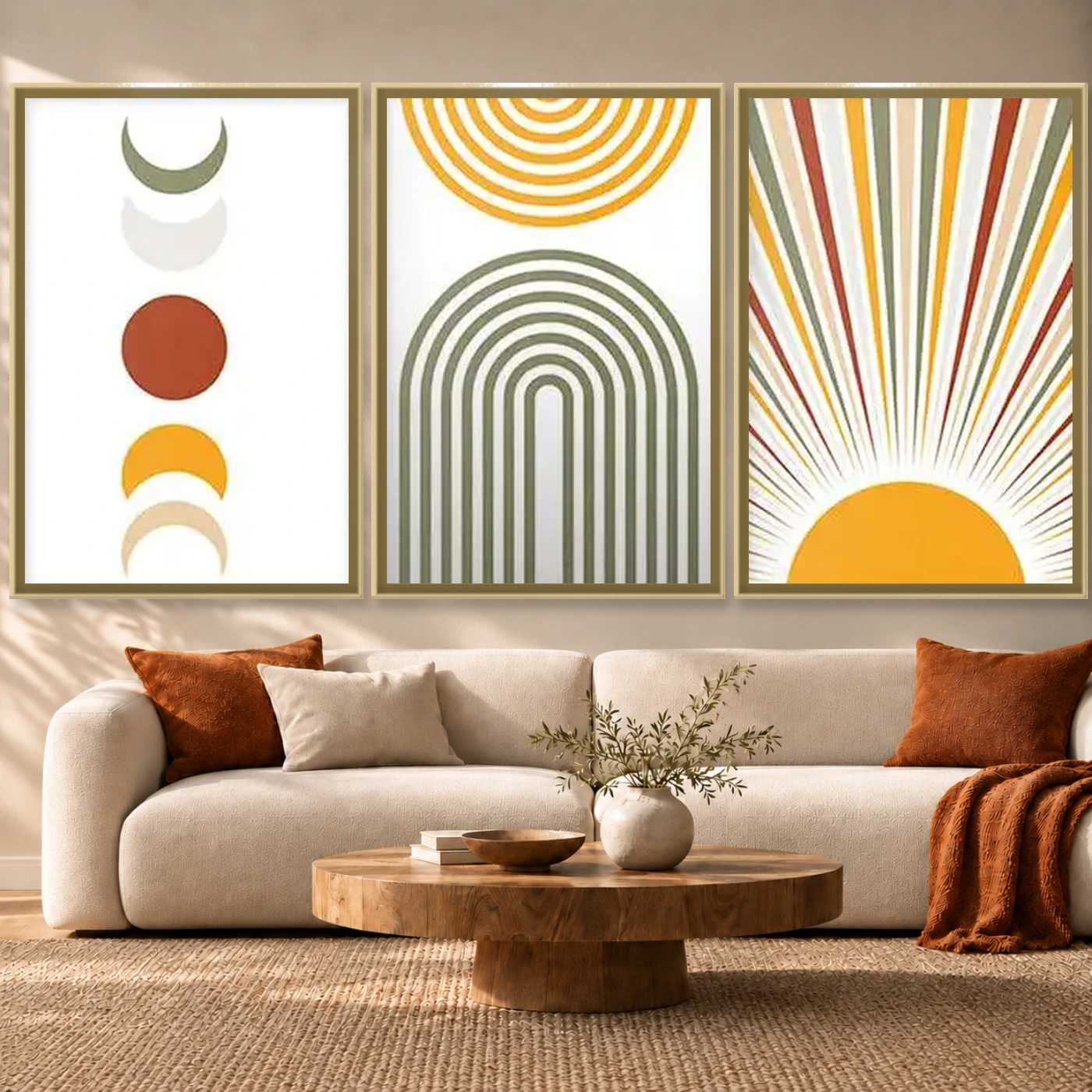 Tableau décoratif Boho lune et soleil Variation 82699 Mockup Tableau décoratif Boho lune et soleil Variation 82699 Mockup