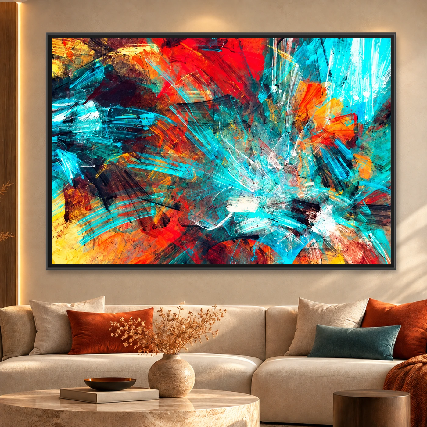Tableau décoratif Bright artistic Variation 80423 Mockup Tableau décoratif Bright artistic Variation 80423 Mockup