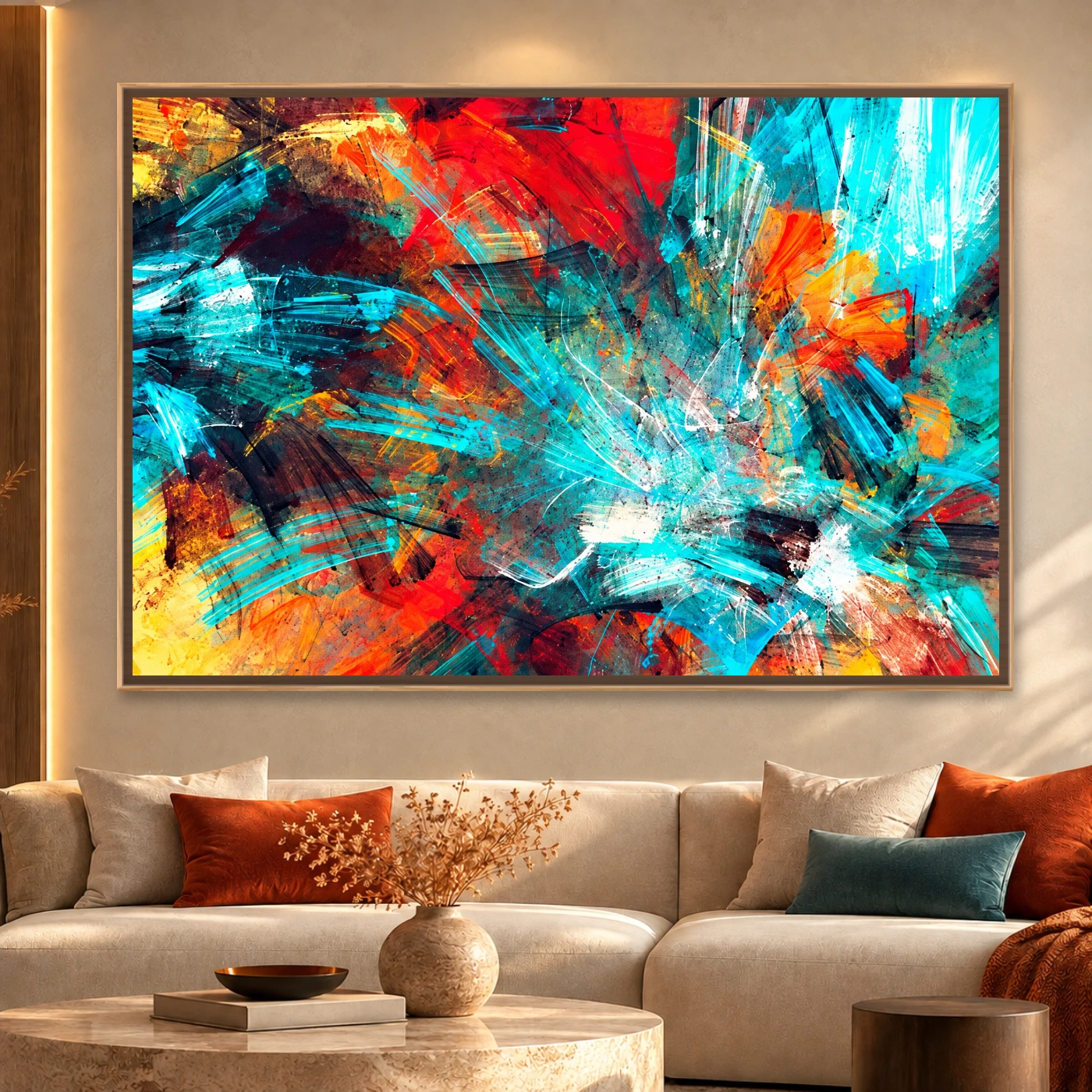 Tableau décoratif Bright artistic Variation 80674 Mockup Tableau décoratif Bright artistic Variation 80674 Mockup