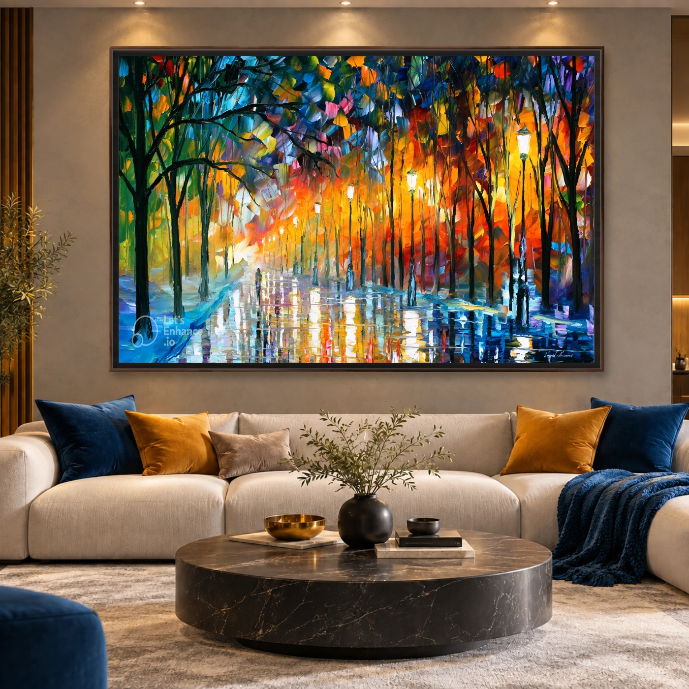 Tableau décoratif Bright City Variation 225071 Mockup Tableau décoratif Bright City Variation 225071 Mockup