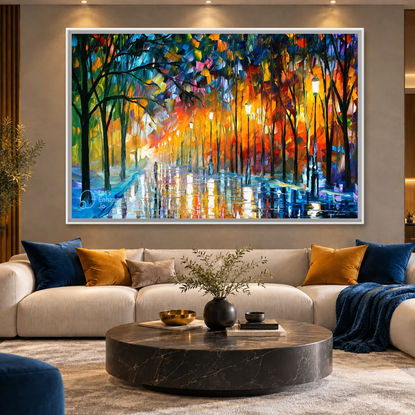 Tableau décoratif Bright City Variation 85909 Mockup Tableau décoratif Bright City Variation 85909 Mockup
