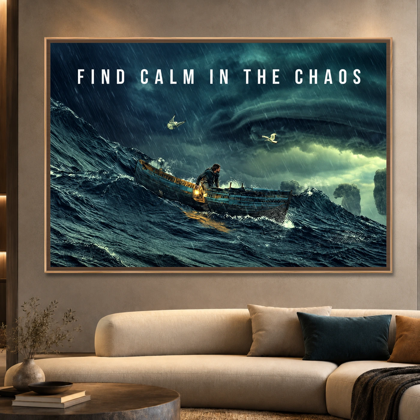 Tableau décoratif Calm In The Chaos Variation 61446 Mockup Tableau décoratif Calm In The Chaos Variation 61446 Mockup
